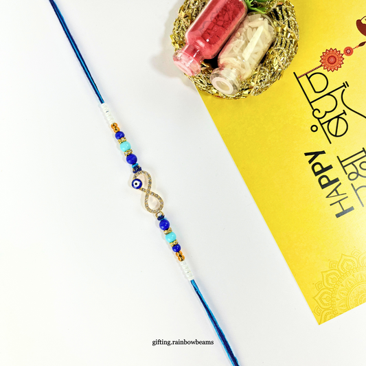 Infinity Evil Eye Rakhi Set