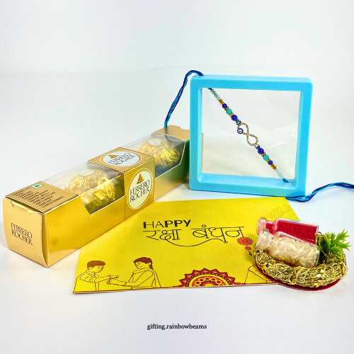 Infinity Evil Eye Rakhi Set