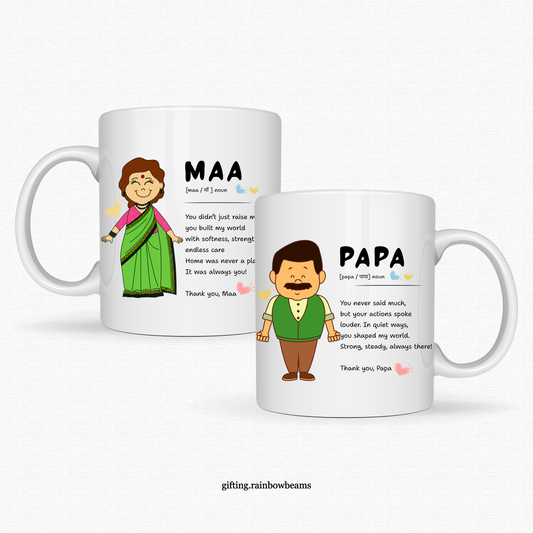 Papa&Maa Coffee Mugs Combo