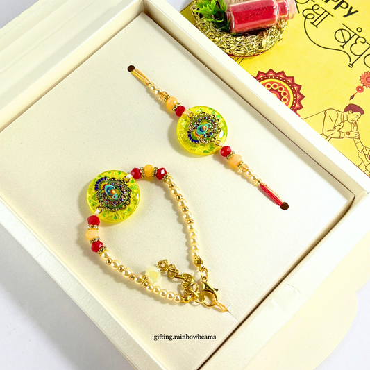 Premium Bhaiya Bhabhi Rakhi Set